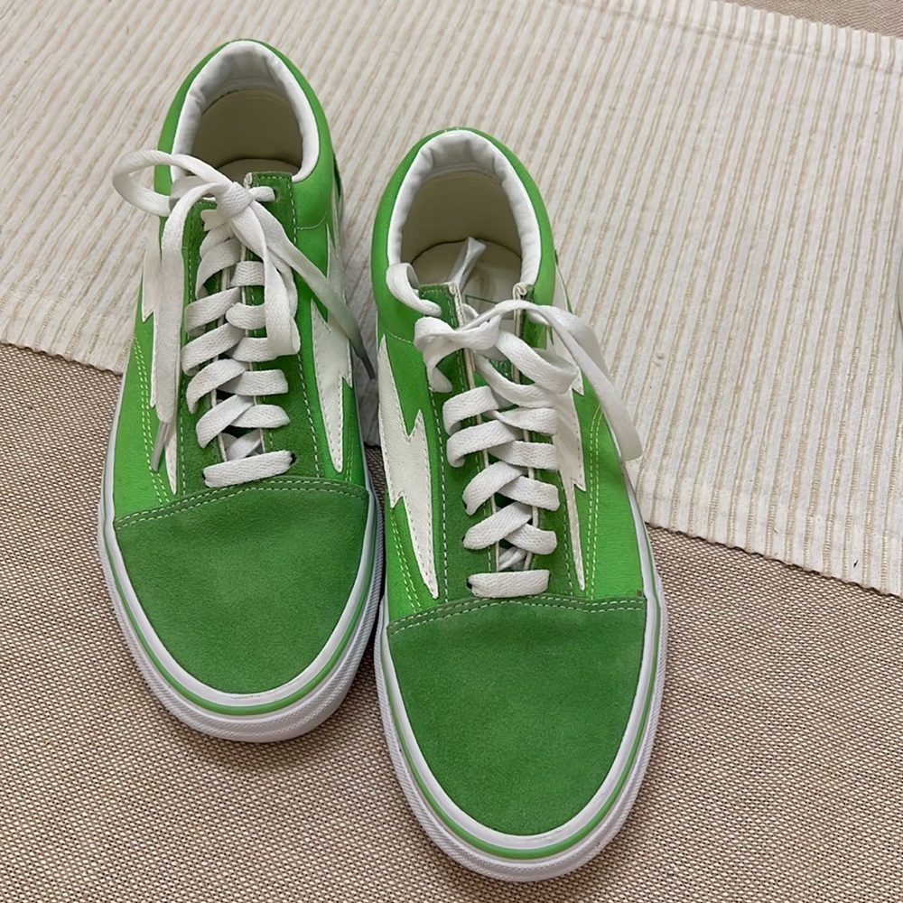 Green canvas/ suede Revenge x Storm shoes